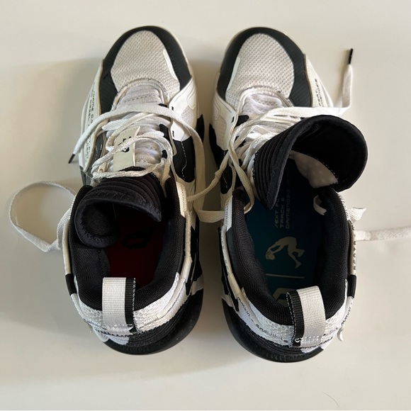 Adidas Dame 7 Shaq Reebok Damenosis Size 9.5 9 1/2 Basketball Shoes White Black